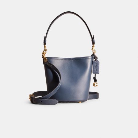Coach Restored Dakota Bucket Bag 16 - Preorder — Brass/Denim