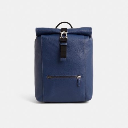 Coach Restored Beck Roll Top Backpack - Preorder — Deep Blue