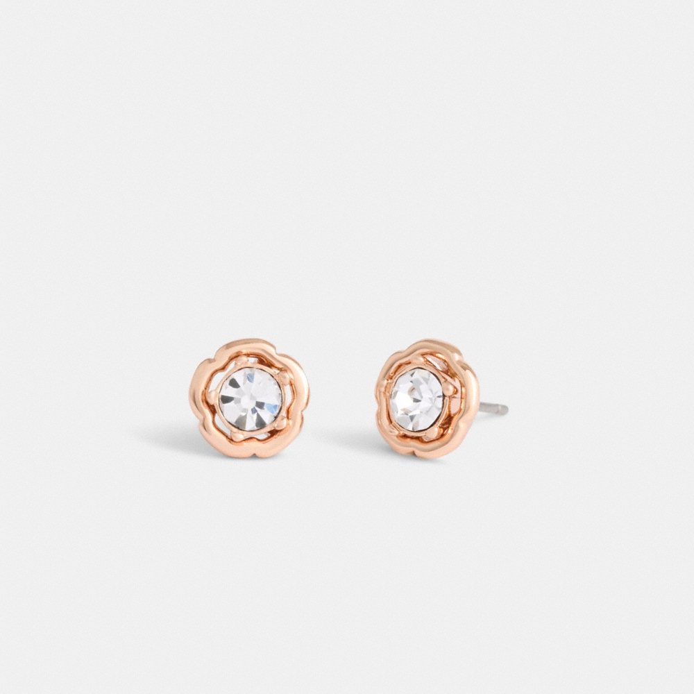 Coach Outlet Halo Tea Rose Stud Earrings - Preorder