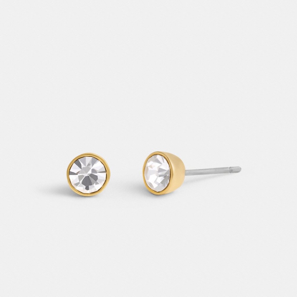 Coach Outlet Halo Round Stud Earrings - Preorder