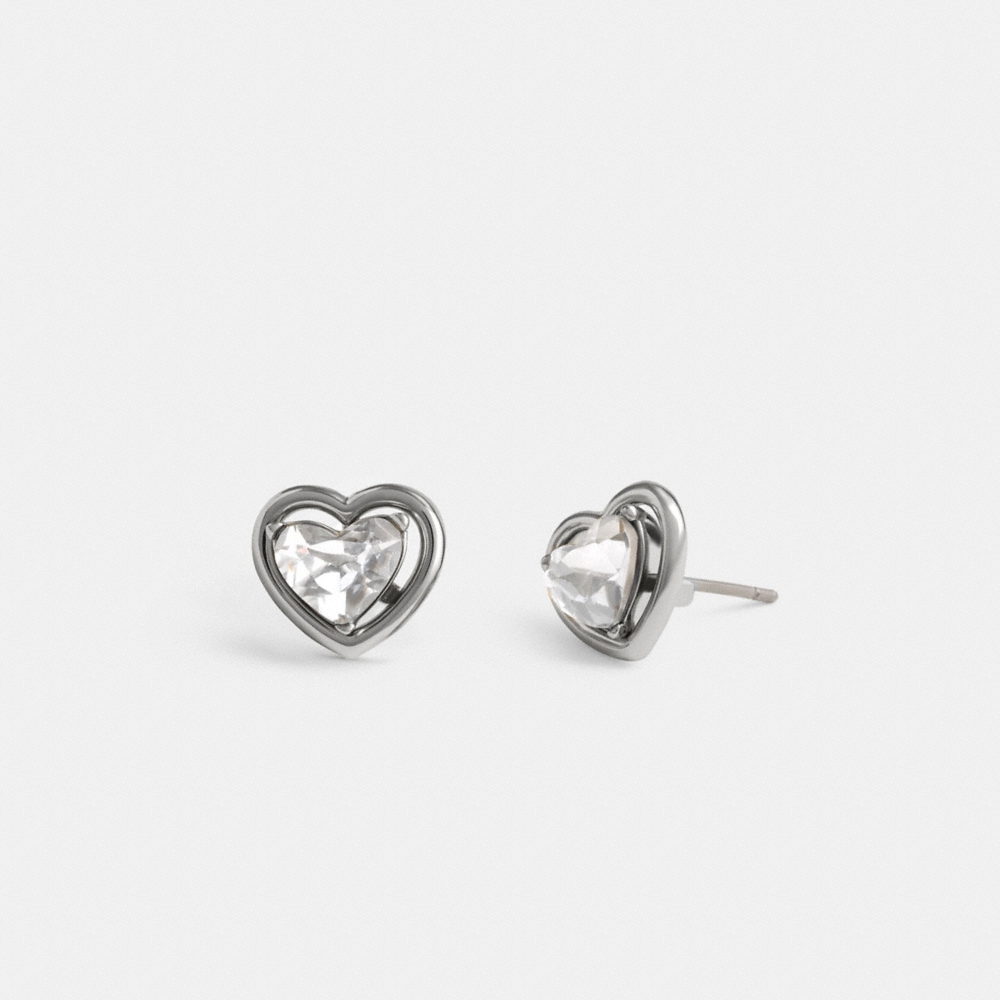 Coach Outlet Halo Heart Stud Earrings - Preorder