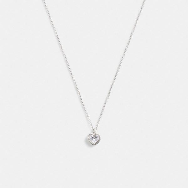 Coach Outlet Halo Heart Pendant Necklace - Preorder