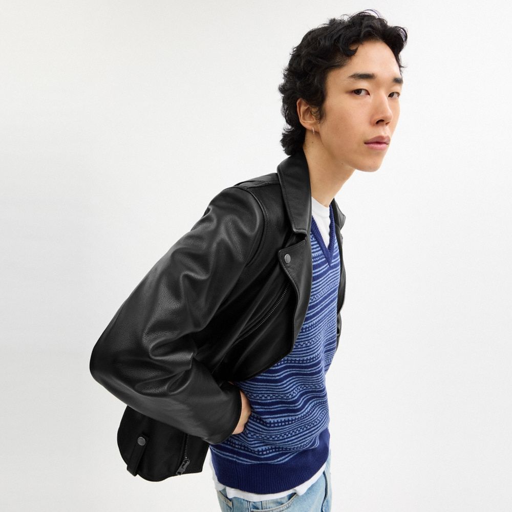 Coach Outlet Leather Moto Jacket - Preorder