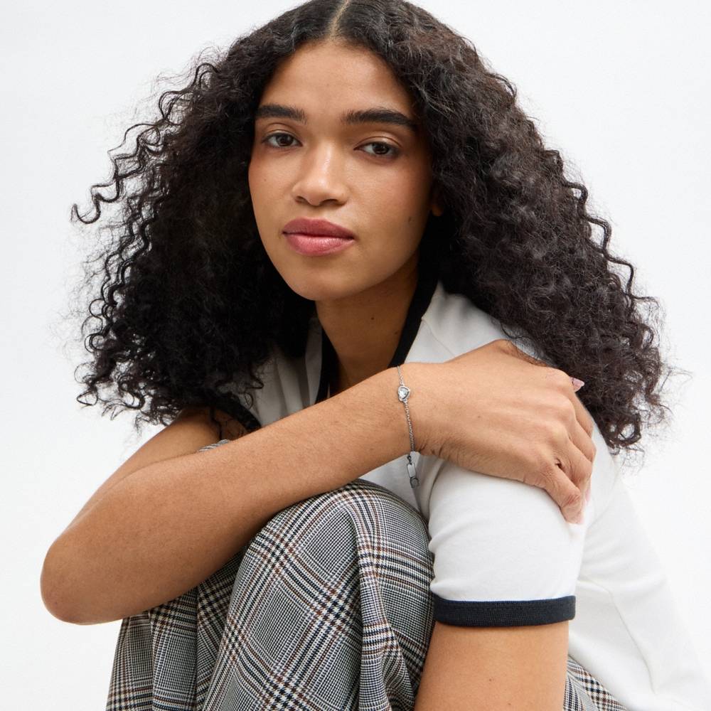 Coach Outlet Halo Heart Slider Bracelet - Preorder