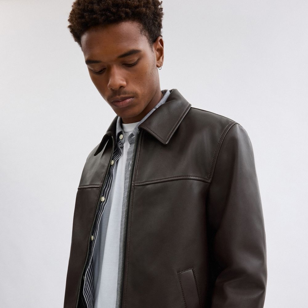 Coach Outlet Leather Jacket - Preorder
