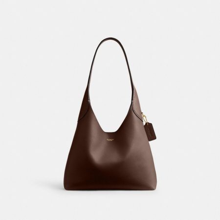 Coach Outlet Brooklyn Shoulder Bag 28 - Preorder — Brass/Maple