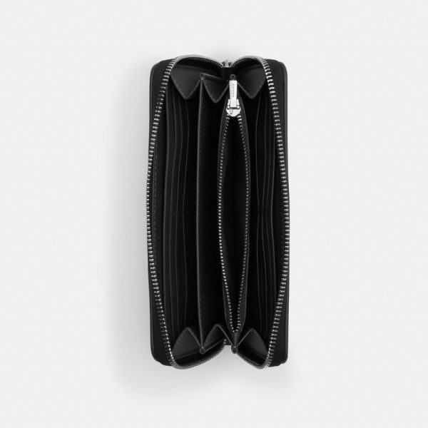 Coach Outlet Long Zip Around Wallet In Signature Jacquard - Preorder