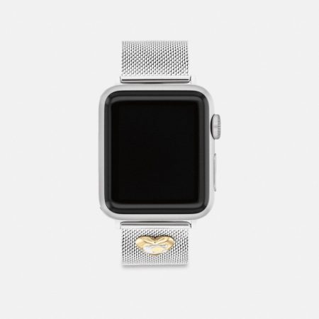 Coach Apple Watch® Strap, 38MM, 40MM And 41MM - Preorder — Stainless Steel
