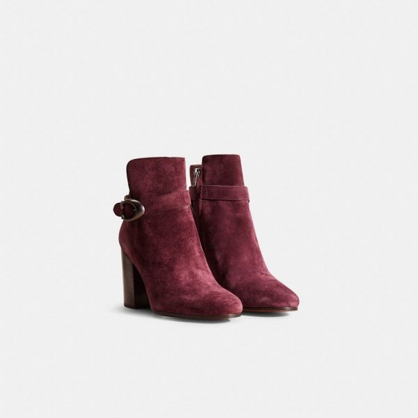 Coach Restored Delaney Signature Buckle Heel Bootie - Preorder