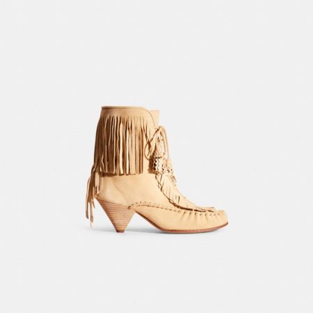 Coach Restored Fringe Boot - Preorder — Light Tan