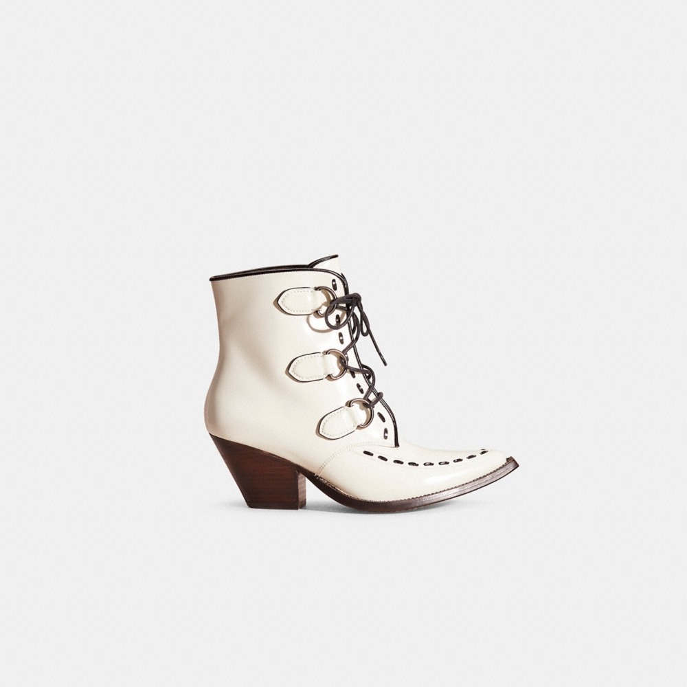 Coach Restored Lace Up Chain Bootie - Preorder