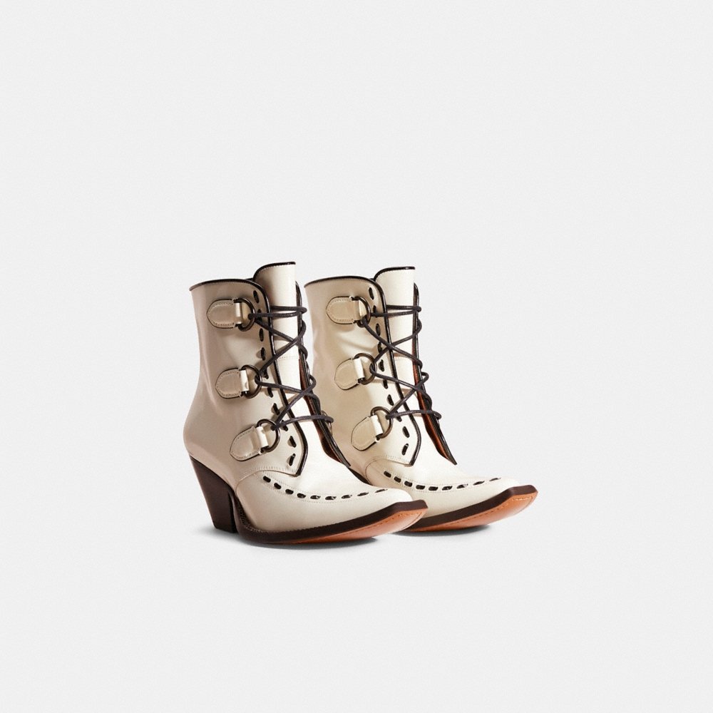 Coach Restored Lace Up Chain Bootie - Preorder