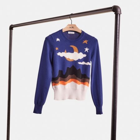 Coach Restored Moonscape Crewneck Sweater - Preorder — Midnight Multi