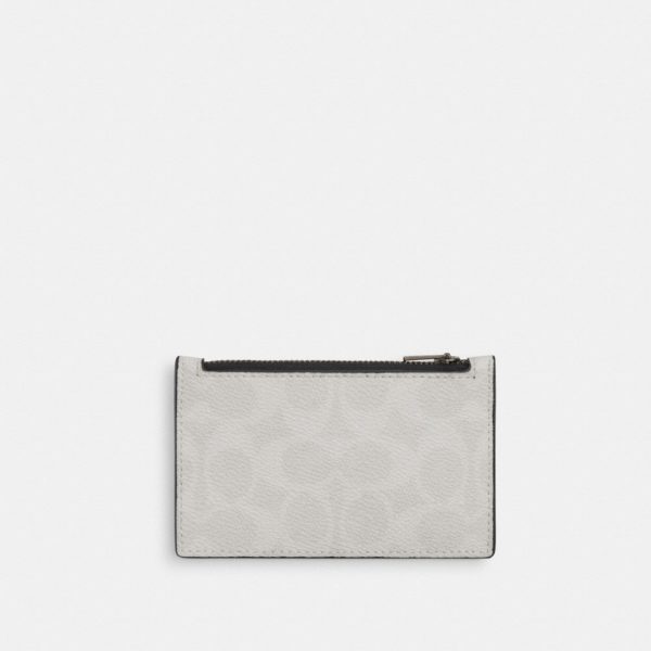 Coach Outlet Zip Card Case In Signature Canvas - Preorder