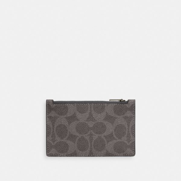 Coach Outlet Zip Card Case In Signature Canvas - Preorder