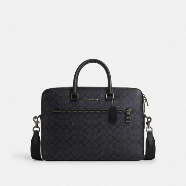 Coach Outlet Ethan Slim Brief In Signature Canvas - Preorder