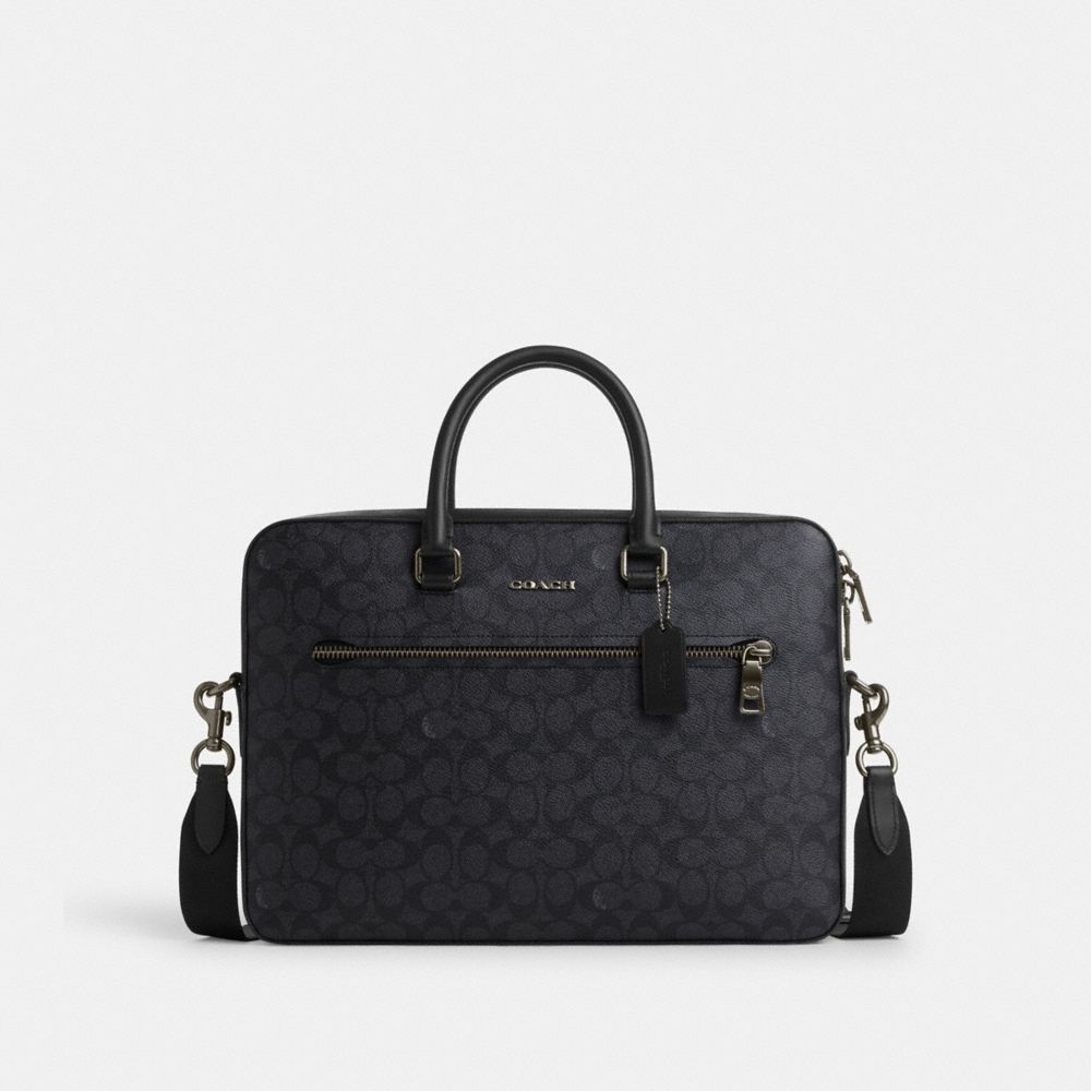 Coach Outlet Ethan Slim Brief In Signature Canvas - Preorder