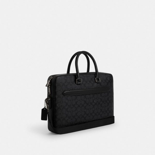 Coach Outlet Ethan Slim Brief In Signature Canvas - Preorder