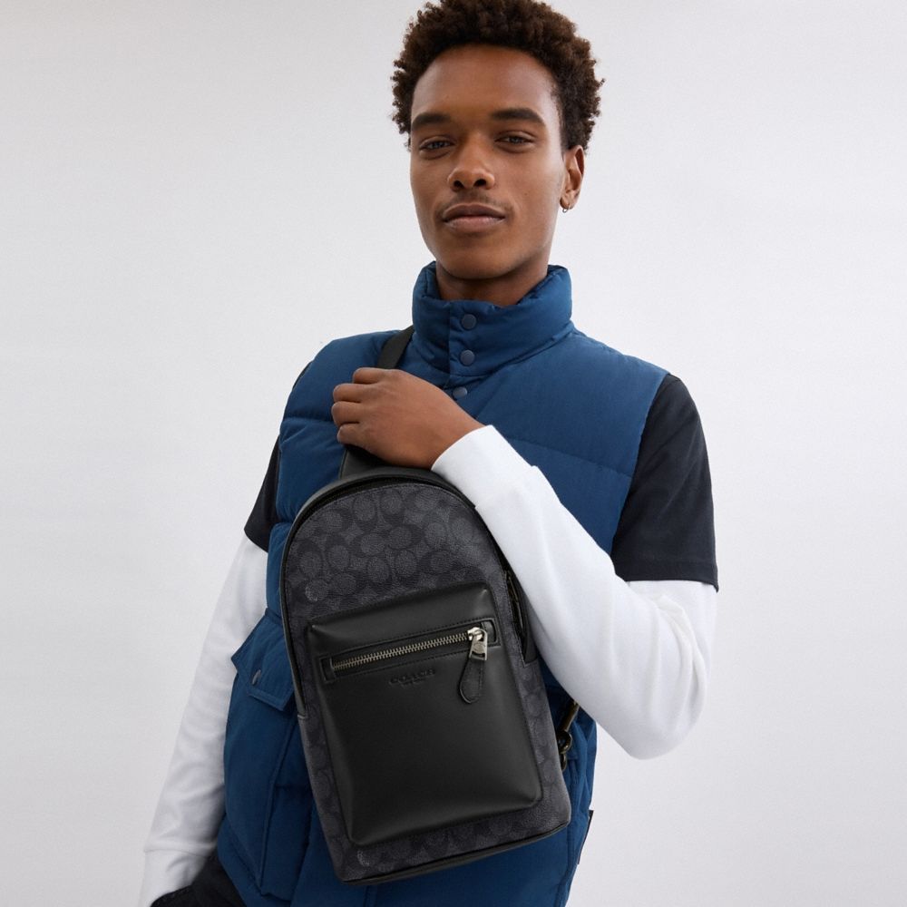 Coach Outlet West Pack In Signature Canvas - Preorder