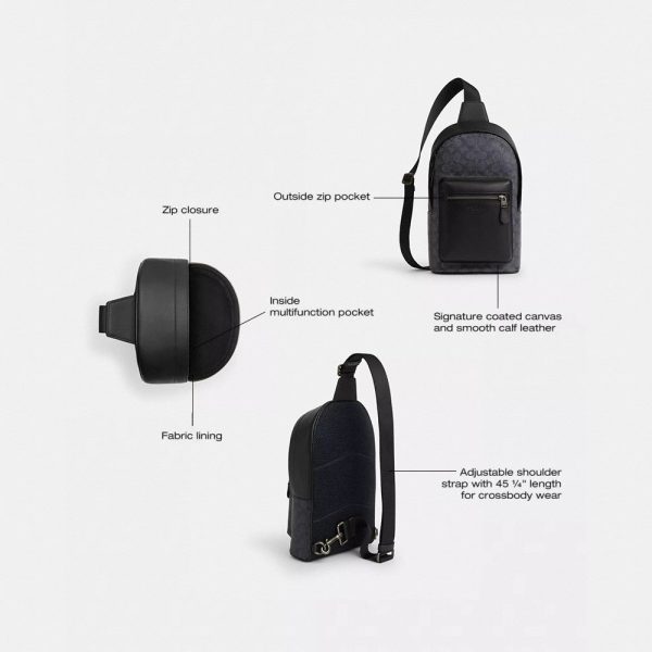 Coach Outlet West Pack In Signature Canvas - Preorder