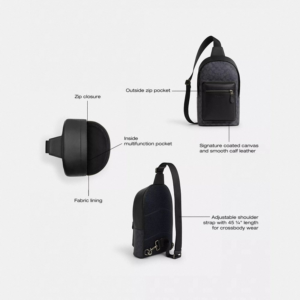 Coach Outlet West Pack In Signature Canvas - Preorder