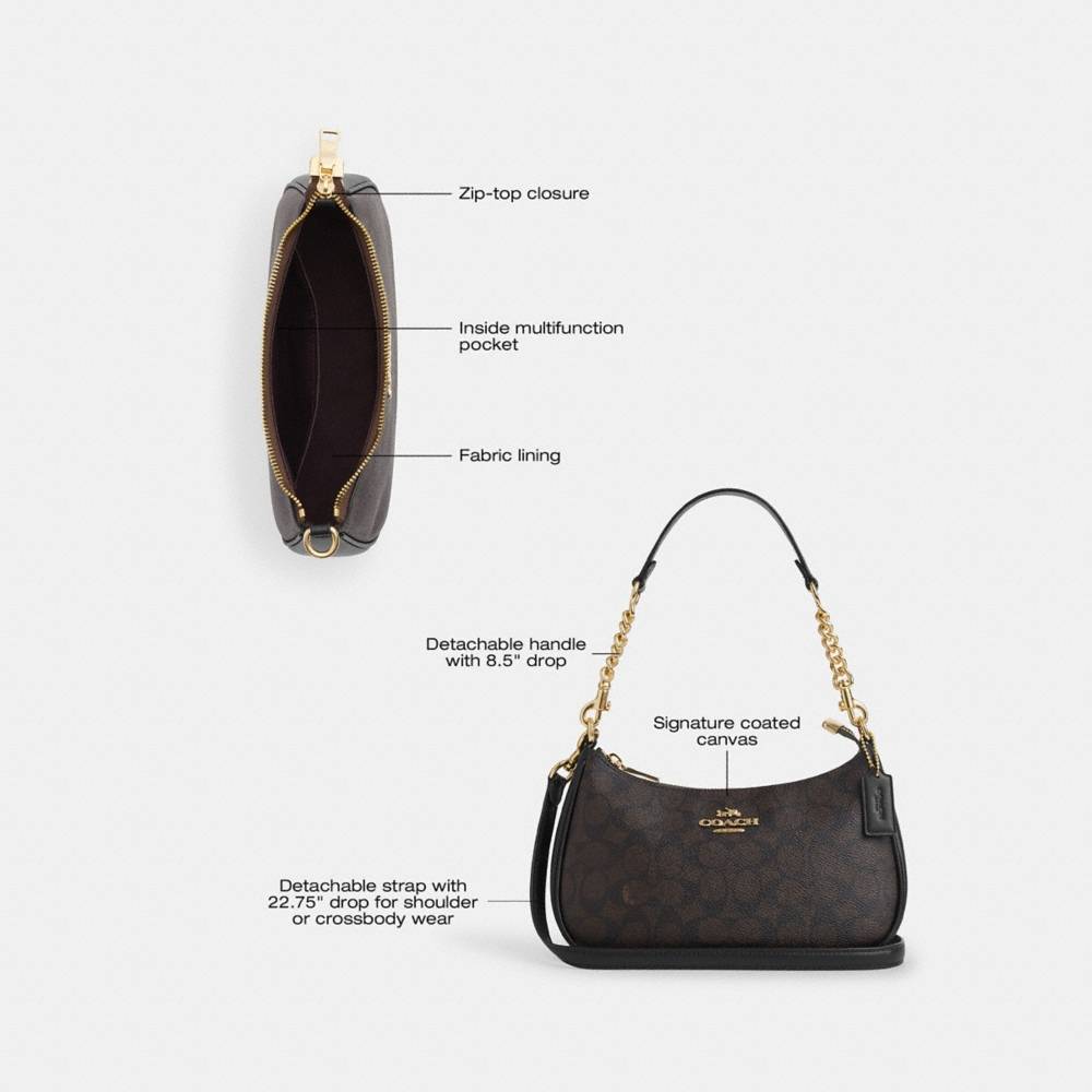 Coach Outlet Teri Shoulder Bag In Signature Canvas - Preorder