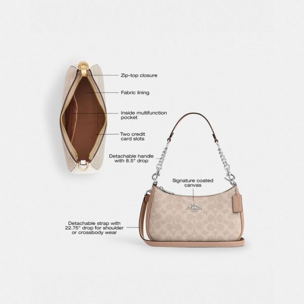 Coach Outlet Teri Shoulder Bag In Signature Canvas - Preorder