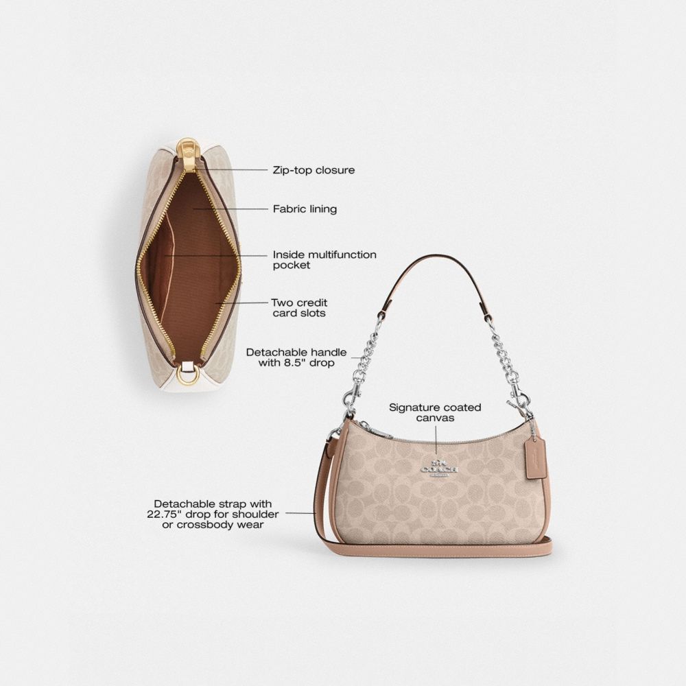 Coach Outlet Teri Shoulder Bag In Signature Canvas - Preorder