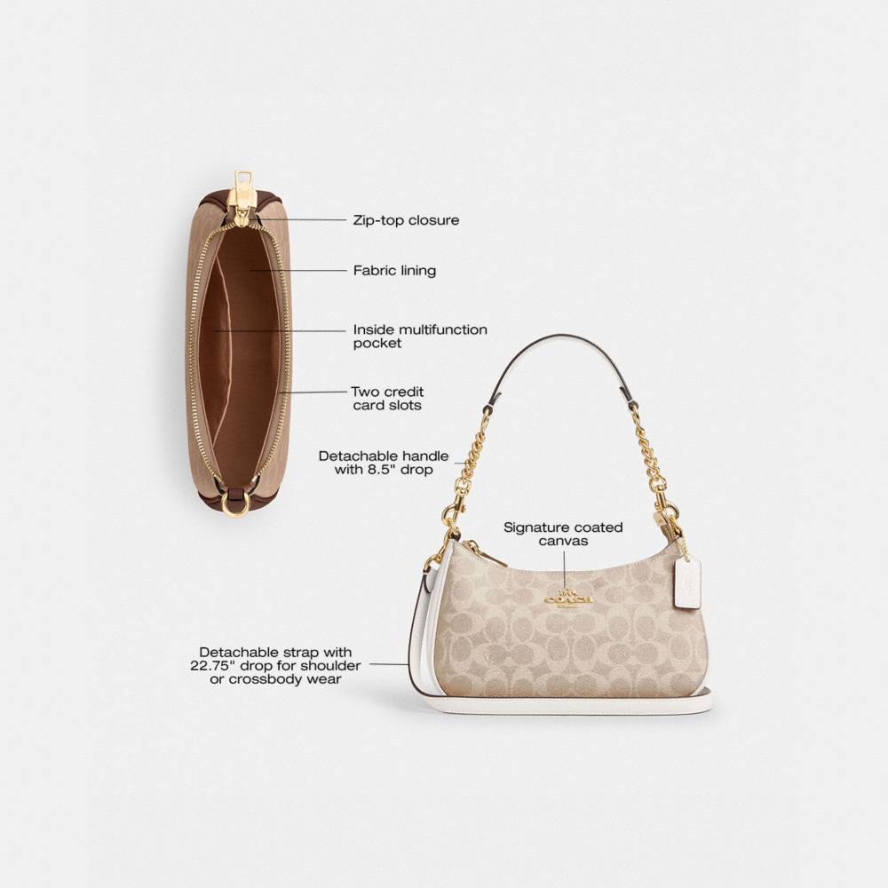 Coach Outlet Teri Shoulder Bag In Signature Canvas - Preorder