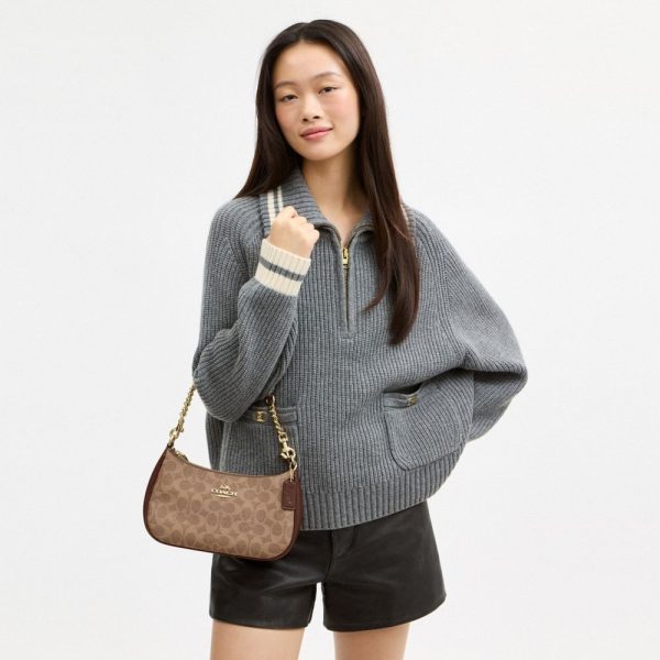 Coach Outlet Teri Shoulder Bag In Signature Canvas - Preorder