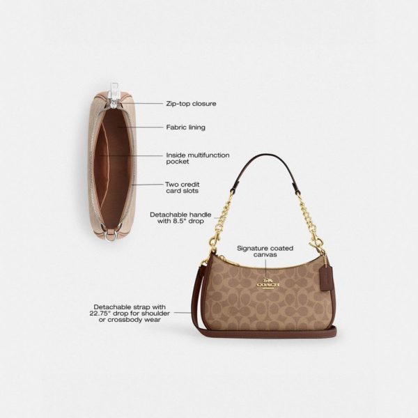 Coach Outlet Teri Shoulder Bag In Signature Canvas - Preorder