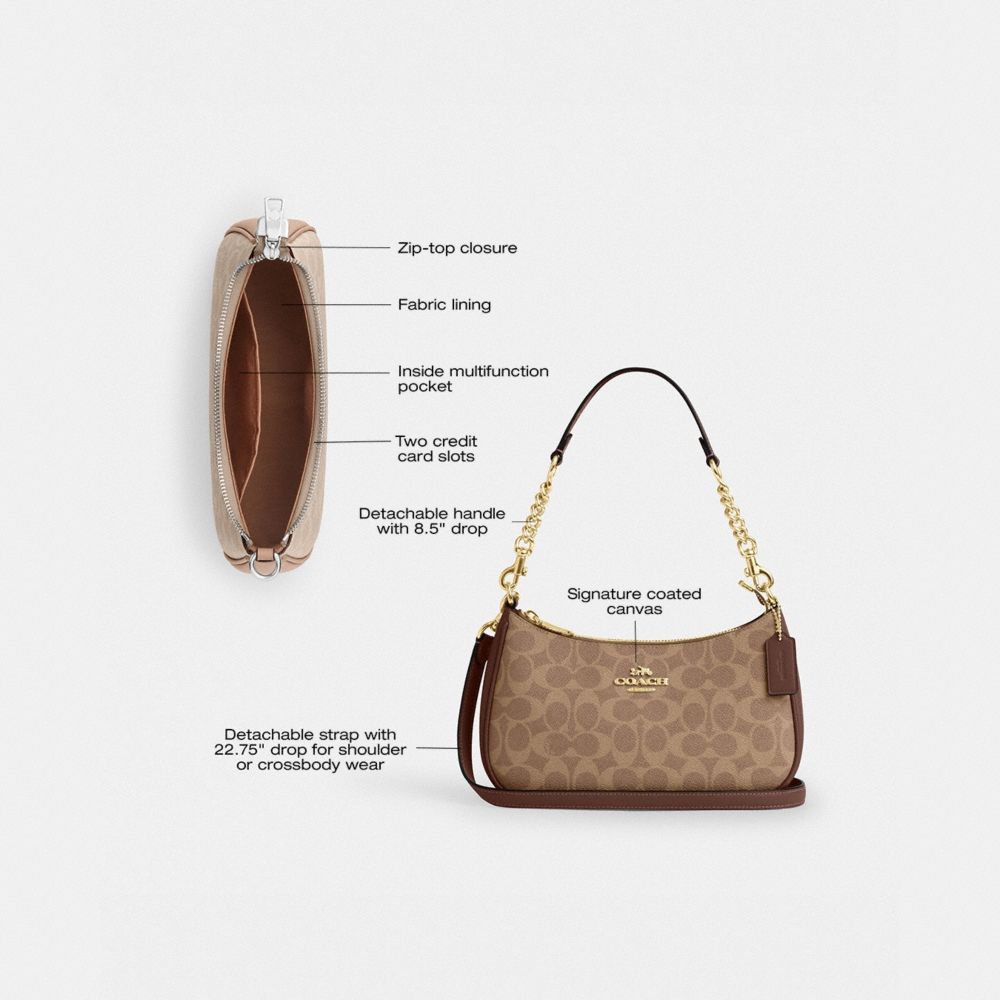 Coach Outlet Teri Shoulder Bag In Signature Canvas - Preorder