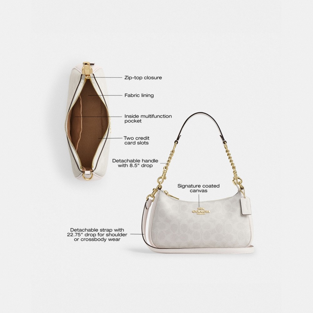 Coach Outlet Teri Shoulder Bag In Signature Canvas - Preorder