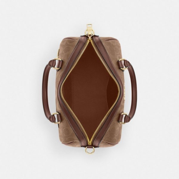 Coach Outlet Rowan Satchel Bag In Signature Canvas - Preorder