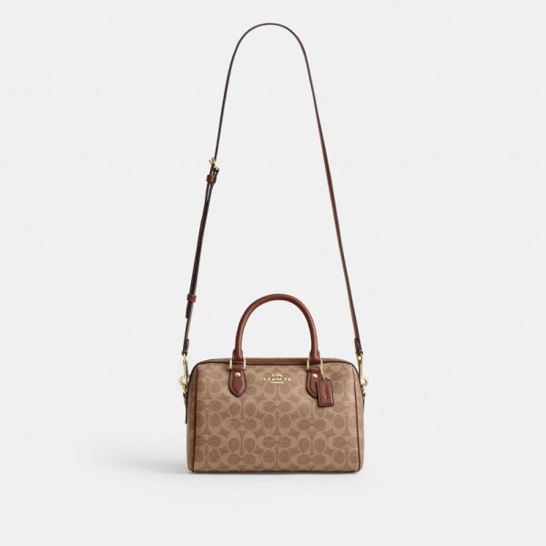 Coach Outlet Rowan Satchel Bag In Signature Canvas - Preorder
