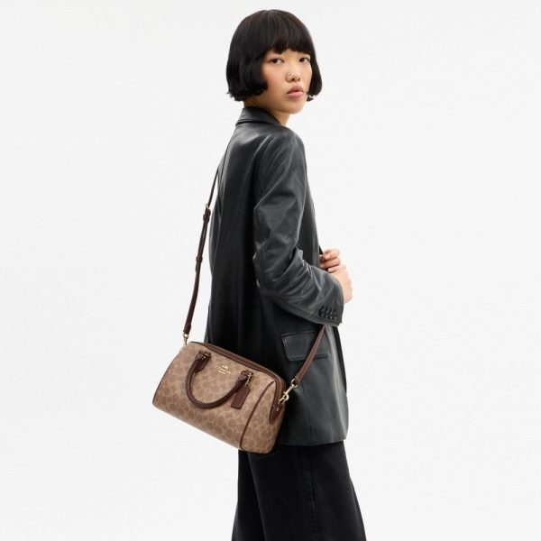 Coach Outlet Rowan Satchel Bag In Signature Canvas - Preorder