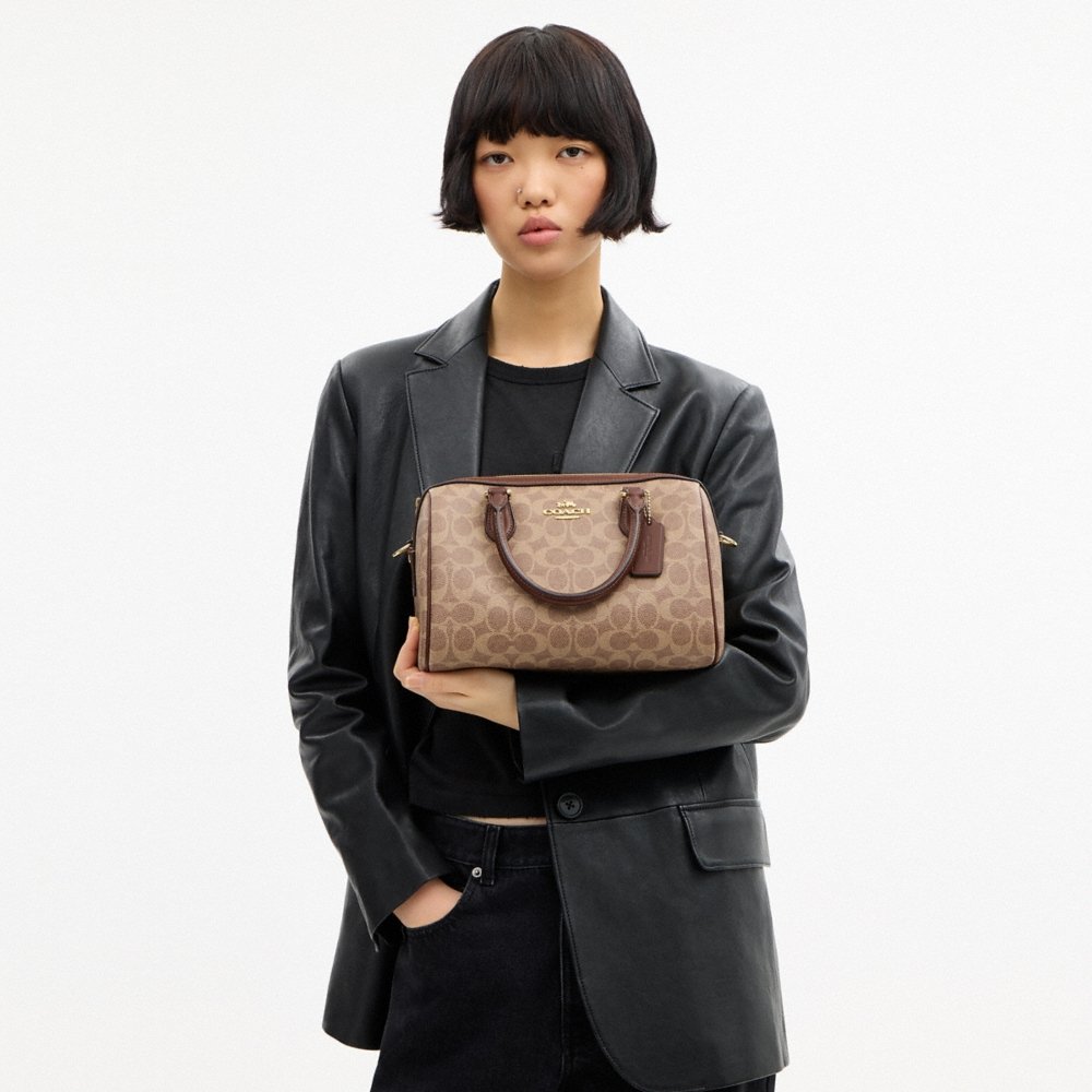 Coach Outlet Rowan Satchel Bag In Signature Canvas - Preorder