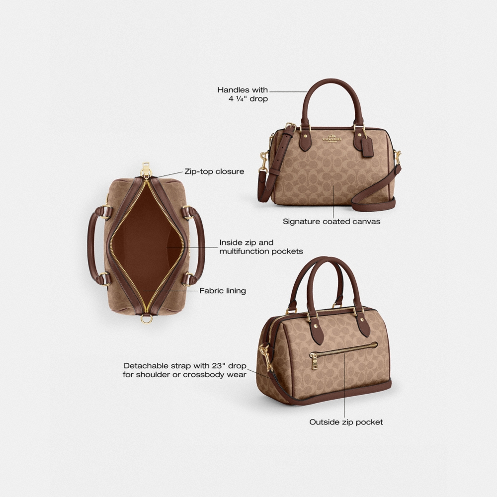 Coach Outlet Rowan Satchel Bag In Signature Canvas - Preorder