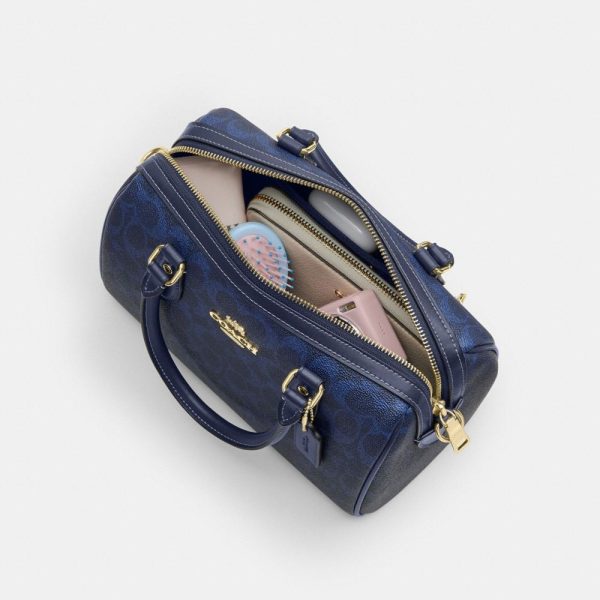 Coach Outlet Rowan Satchel Bag In Signature Canvas - Preorder
