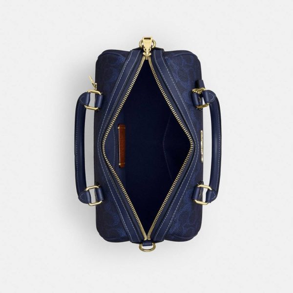 Coach Outlet Rowan Satchel Bag In Signature Canvas - Preorder