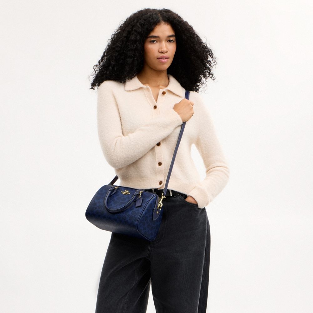 Coach Outlet Rowan Satchel Bag In Signature Canvas - Preorder