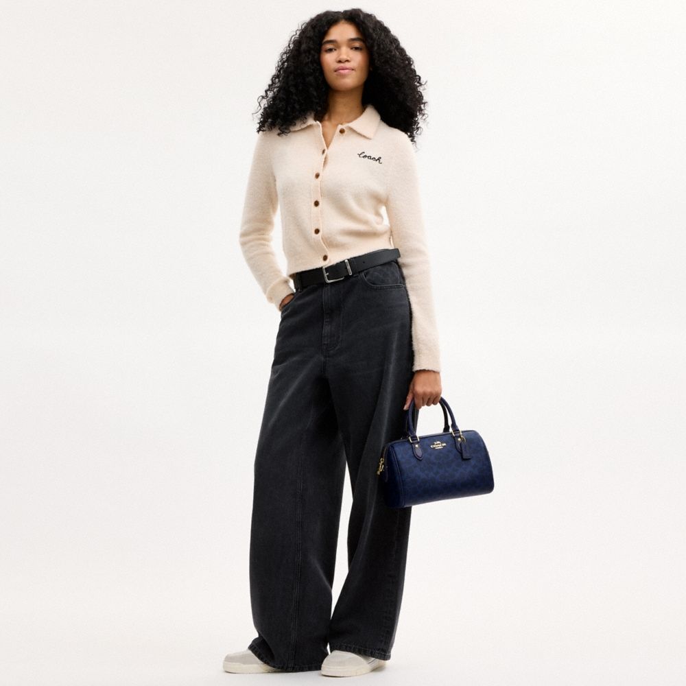 Coach Outlet Rowan Satchel Bag In Signature Canvas - Preorder