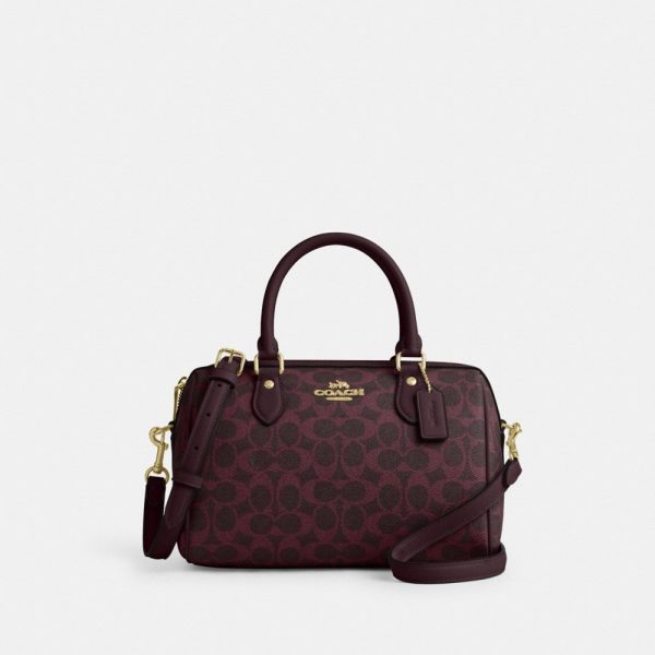 Coach Outlet Rowan Satchel Bag In Signature Canvas - Preorder