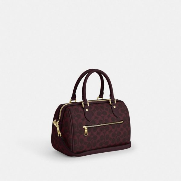 Coach Outlet Rowan Satchel Bag In Signature Canvas - Preorder