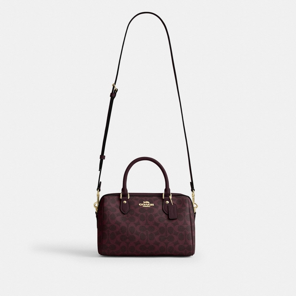 Coach Outlet Rowan Satchel Bag In Signature Canvas - Preorder