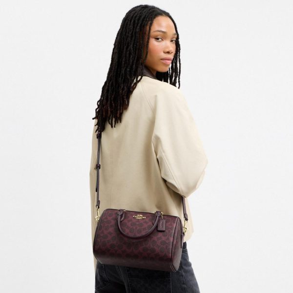 Coach Outlet Rowan Satchel Bag In Signature Canvas - Preorder