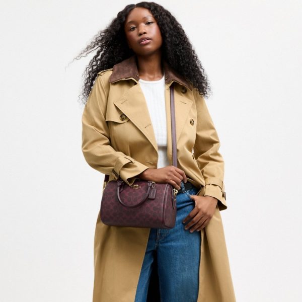 Coach Outlet Rowan Satchel Bag In Signature Canvas - Preorder