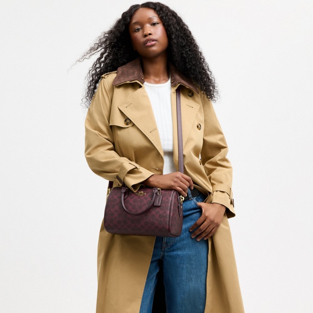 Coach Outlet Rowan Satchel Bag In Signature Canvas - Preorder