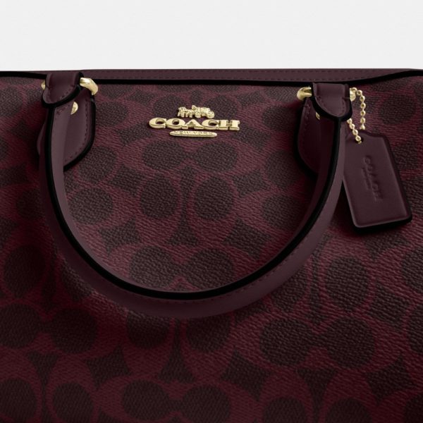 Coach Outlet Rowan Satchel Bag In Signature Canvas - Preorder