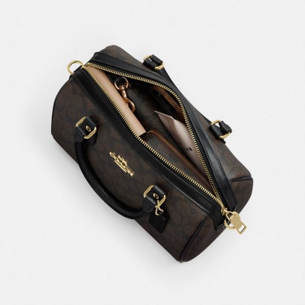 Coach Outlet Rowan Satchel Bag In Signature Canvas - Preorder